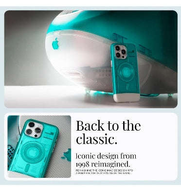 IPHONE 15 PRO MAX PREMIUM CLASSIC C1 MAGFIT CASE BONDI BLUE | SPIGEN