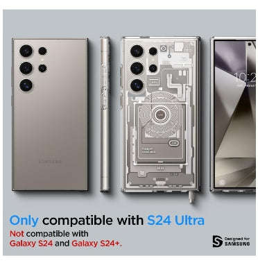 SAMSUNG GALAXY S24 ULTRA PREMIUM ULTRA HYBRID CASE ZERO ONE NATURAL TITANIUM | SPIGEN