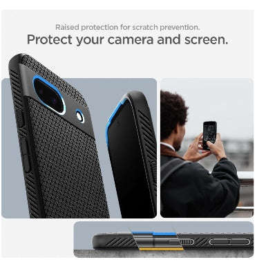 GOOGLE PIXEL 8A PREMIUM SLIM LIQUID AIR CASE BLACK | SPIGEN