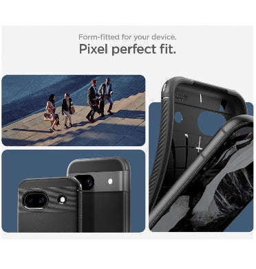 GOOGLE PIXEL 8A PREMIUM RUGGED ARMOR CASE BLACK | SPIGEN