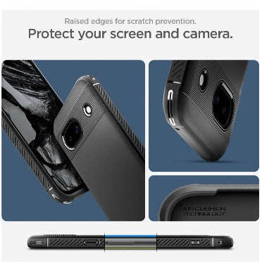 GOOGLE PIXEL 8A PREMIUM RUGGED ARMOR CASE BLACK | SPIGEN