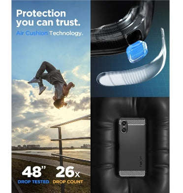 SONY XPERIA 10 VI PREMIUM RUGGED ARMOR CASE BLACK | SPIGEN
