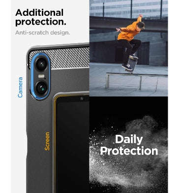 SONY XPERIA 10 VI PREMIUM RUGGED ARMOR CASE BLACK | SPIGEN