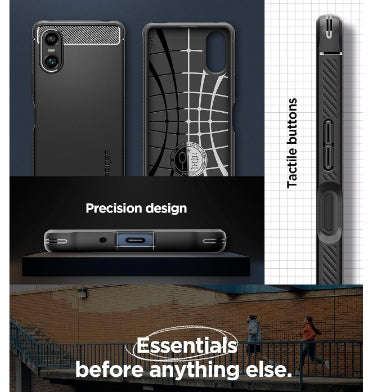SONY XPERIA 10 VI PREMIUM RUGGED ARMOR CASE BLACK | SPIGEN