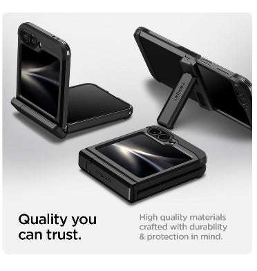 SAMSUNG GALAXY Z FLIP 6 PREMIUM TOUGH ARMOR PRO CASE BLACK | SPIGEN