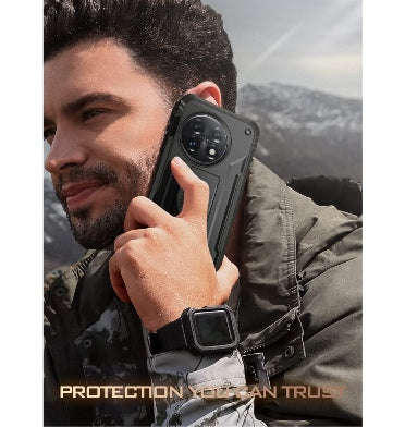 ONEPLUS 11 PREMIUM FULL BODY RUGGED POETIC REVOLUTION CASE WITH BUILT-IN SCREEN PROTECTOR BLACK |...
