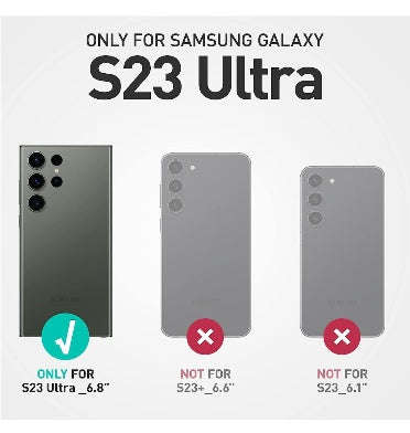 SAMSUNG GALAXY S23 ULTRA FULL BODY RUGGED PROTECTIVE CASE ICE CLEAR | SUPCASE