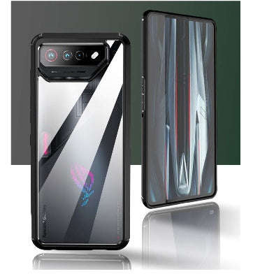 ASUS ROG PHONE 7 PREMIUM HYBRID BUMPER CASE BLACK/CLEAR
