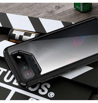 ASUS ROG PHONE 7 PREMIUM HYBRID BUMPER CASE BLACK/CLEAR