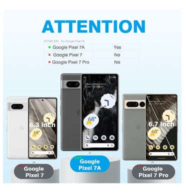 GOOGLE PIXEL 7A PREMIUM TEMPERED GLASS SCREEN AND CAMERA LENS PROTECTOR 6PK | OMOTON