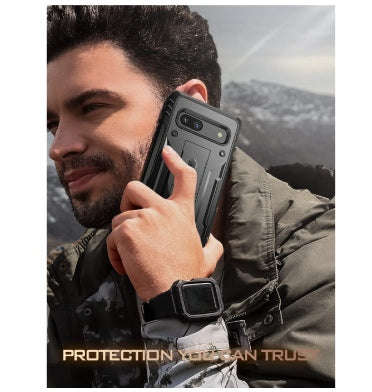 GOOGLE PIXEL 7A PREMIUM FULL BODY RUGGED REVOLUTION SERIES CASE BLACK | POETIC