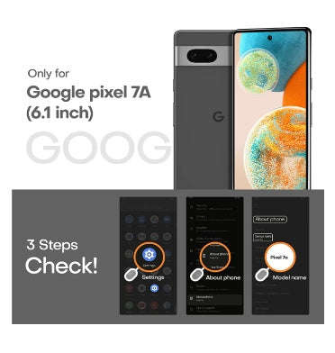 GOOGLE PIXEL 7A PREMIUM SLIM TRANSLUCENT BUMPER CASE MATTE BLACK
