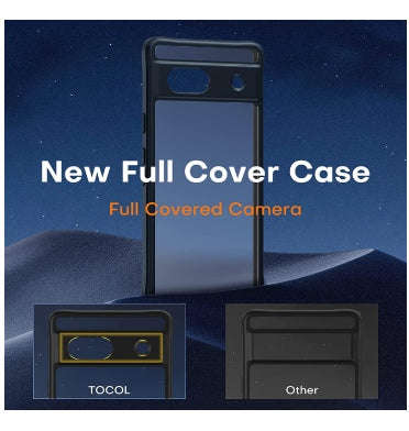 GOOGLE PIXEL 7A PREMIUM SLIM TRANSLUCENT BUMPER CASE MATTE BLACK