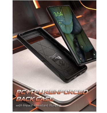 GOOGLE PIXEL 7A PREMIUM DUAL LAYER RUGGED NEON SERIES CASE BLACK | POETIC