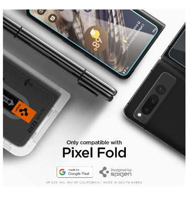 GOOGLE PIXEL FOLD PREMIUM TEMPERED GLASS SCREEN PROTECTOR 2PK | SPIGEN