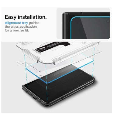 GOOGLE PIXEL FOLD PREMIUM TEMPERED GLASS SCREEN PROTECTOR 2PK | SPIGEN