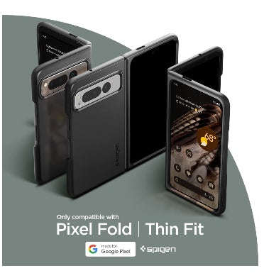 GOOGLE PIXEL FOLD PREMIUM SLIM THIN FIT CASE BLACK | SPIGEN