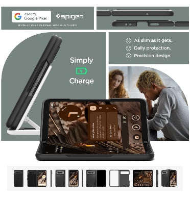 GOOGLE PIXEL FOLD PREMIUM SLIM THIN FIT CASE BLACK | SPIGEN