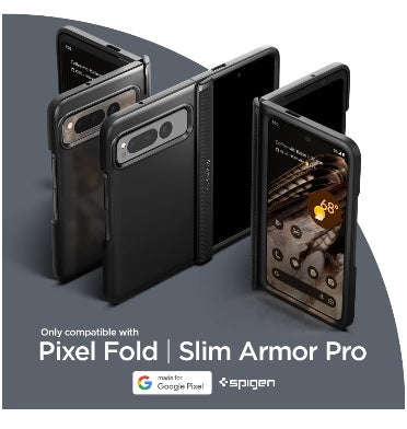 GOOGLE PIXEL FOLD PREMIUM SLIM ARMOR PRO CASE BLACK | SPIGEN