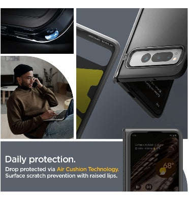 GOOGLE PIXEL FOLD PREMIUM SLIM ARMOR PRO CASE BLACK | SPIGEN