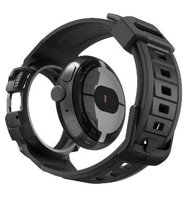GOOGLE PIXEL WATCH PREMIUM RUGGED ARMOR PRO CASE BLACK | SPIGEN