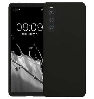 SONY XPERIA 10 V PREMIUM SOFT FLEXIBLE TPU CASE MATTE BLACK | KWMOBILE