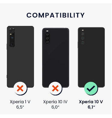 SONY XPERIA 10 V PREMIUM SOFT FLEXIBLE TPU CASE MATTE BLACK | KWMOBILE