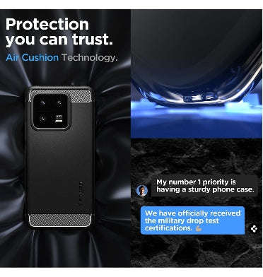 XIAOMI 13 PRO PREMIUM RUGGED ARMOR CASE BLACK | SPIGEN