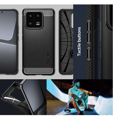 XIAOMI 13 PRO PREMIUM RUGGED ARMOR CASE BLACK | SPIGEN