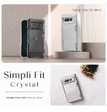 GOOGLE PIXEL FOLD PREMIUM MODERN SLIM SIMPLI FIT CASE CLEAR | VRS DESIGN