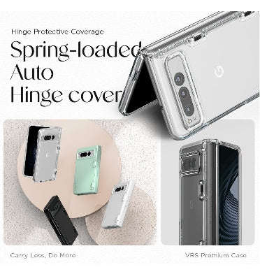GOOGLE PIXEL FOLD PREMIUM MODERN SLIM SIMPLI FIT CASE CLEAR | VRS DESIGN