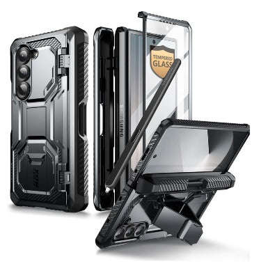 SAMSUNG GALAXY Z FOLD 6 PREMIUM FULL BODY ARMORBOX PROTECTIVE BUMPER CASE BLACK | I-BLASON