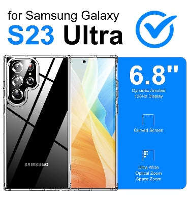 SAMSUNG GALAXY S23 ULTRA PREMIUM NATURAL SERIES CASE CLEAR | MEIFIGNO
