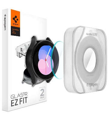 SAMSUNG GALAXY WATCH 4/5 PREMIUM TEMPERED GLASS SCREEN PROTECTOR 40MM 2PK | SPIGEN