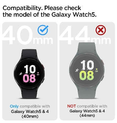 SAMSUNG GALAXY WATCH 4/5 PREMIUM TEMPERED GLASS SCREEN PROTECTOR 40MM 2PK | SPIGEN