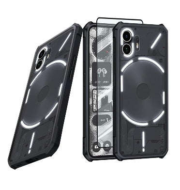 NOTHING PHONE (2) PREMIUM SLIM FIT TPU BUMPER CASE BLACK/CLEAR