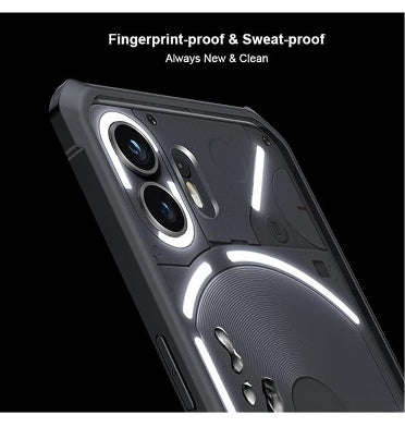 NOTHING PHONE (2) PREMIUM SLIM FIT TPU BUMPER CASE BLACK/CLEAR