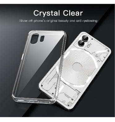 NOTHING PHONE (2) PREMIUM PROTECTIVE SILICONE TPU CASE CLEAR | JETECH