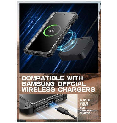 SAMSUNG GALAXY Z FOLD 6 FULL BODY RUGGED PROTECTIVE CASE WITH S PEN SLOT BLACK | SUPCASE