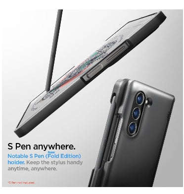 SAMSUNG GALAXY Z FOLD 5 PREMIUM SLIM ARMOR PRO PEN EDITION CASE BLACK | SPIGEN