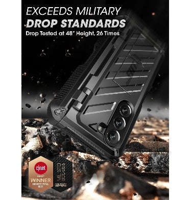 SAMSUNG GALAXY Z FOLD 5 FULL BODY RUGGED PROTECTIVE CASE WITH S PEN SLOT BLACK | SUPCASE
