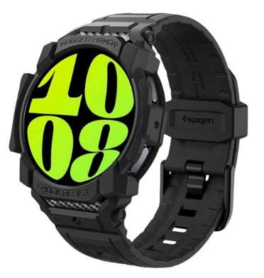 SAMSUNG GALAXY WATCH 7 PREMIUM RUGGED ARMOR PRO CASE 44MM BLACK | SPIGEN