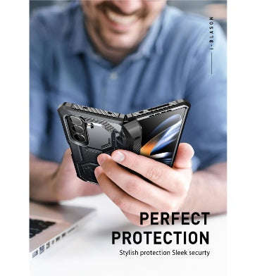 SAMSUNG GALAXY Z FOLD 5 PREMIUM FULL BODY ARMORBOX PROTECTIVE BUMPER CASE BLACK | I-BLASON