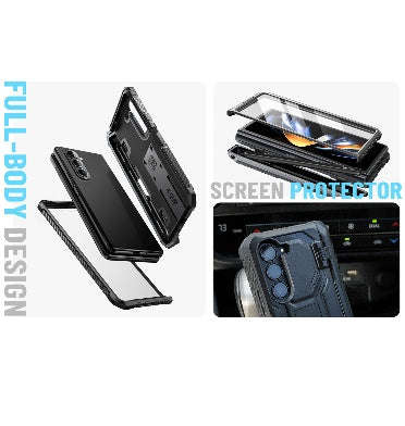 SAMSUNG GALAXY Z FOLD 5 PREMIUM FULL BODY ARMORBOX PROTECTIVE BUMPER CASE BLACK | I-BLASON