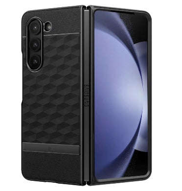SAMSUNG GALAXY Z FOLD 5 PREMIUM PARALLAX SERIES PROTECTIVE CASE MATTE BLACK | CASEOLOGY