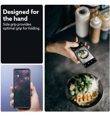 SAMSUNG GALAXY Z FOLD 5 PREMIUM PARALLAX SERIES PROTECTIVE CASE MATTE BLACK | CASEOLOGY