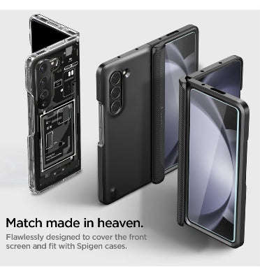 SAMSUNG GALAXY Z FOLD 5 PREMIUM TEMPERED GLASS SCREEN PROTECTOR 2PK | SPIGEN