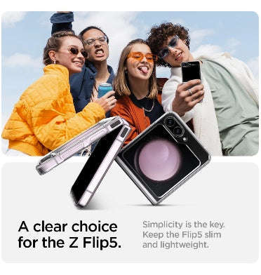 SAMSUNG GALAXY Z FLIP 5 PREMIUM AIRSKIN CASE CLEAR | SPIGEN