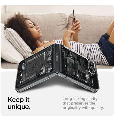SAMSUNG GALAXY Z FLIP 5 PREMIUM AIRSKIN CASE ZERO ONE | SPIGEN