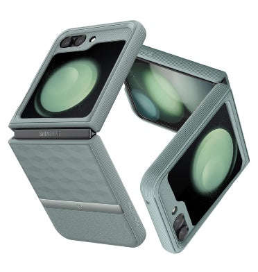 SAMSUNG GALAXY Z FLIP 5 PREMIUM PARALLAX SERIES PROTECTIVE CASE SAGE GREEN | CASEOLOGY